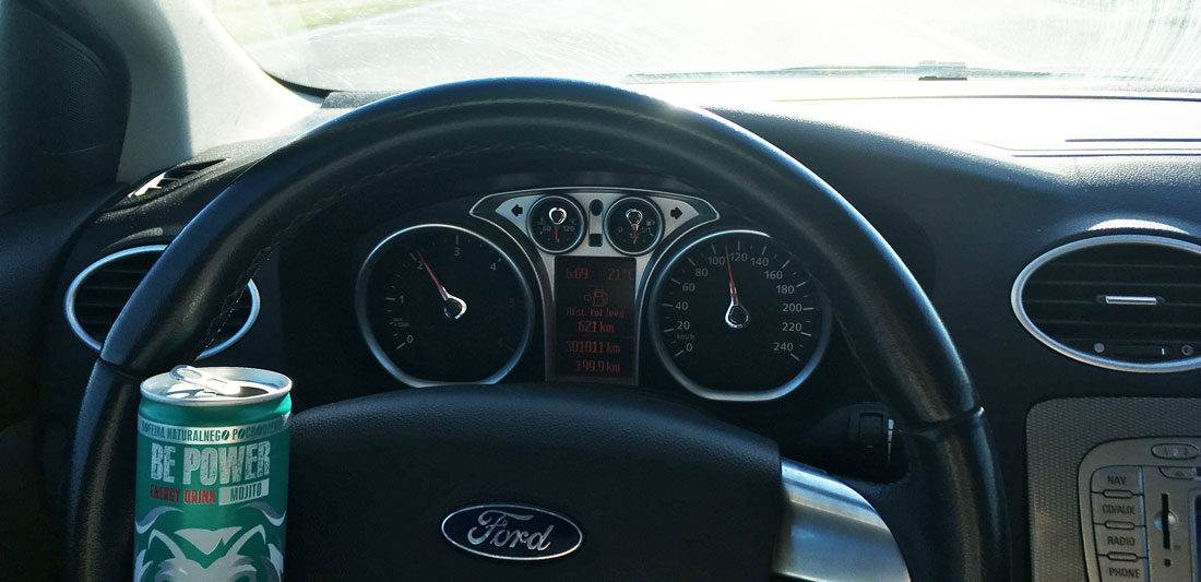 Салон Ford Focus: кермо, панель приладів